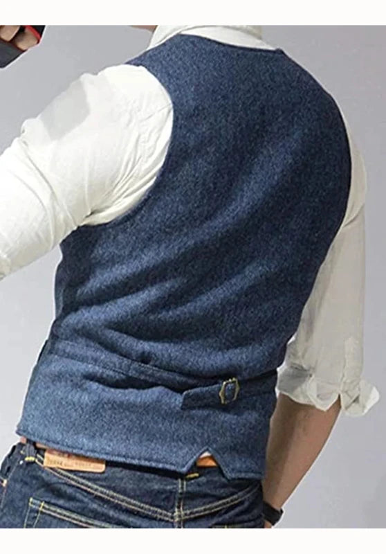 Men's tweed vest 