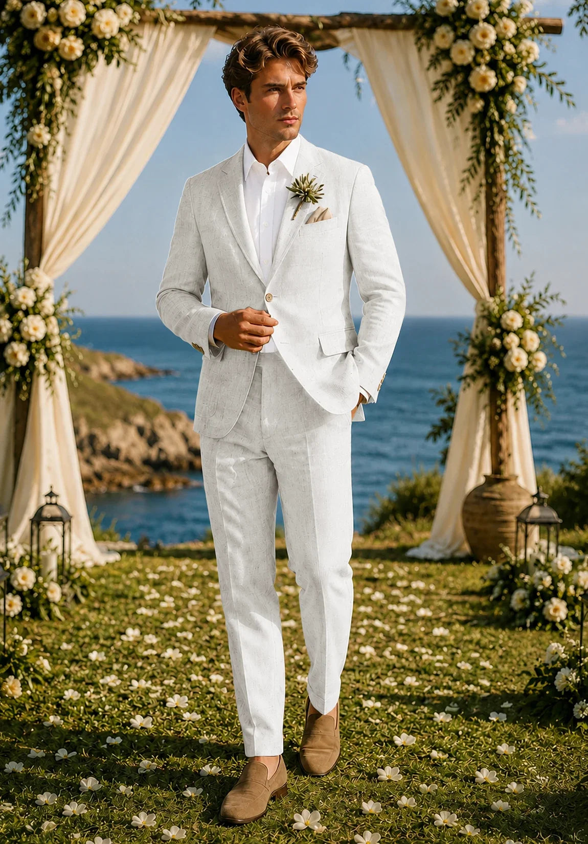 Men ivory Suit