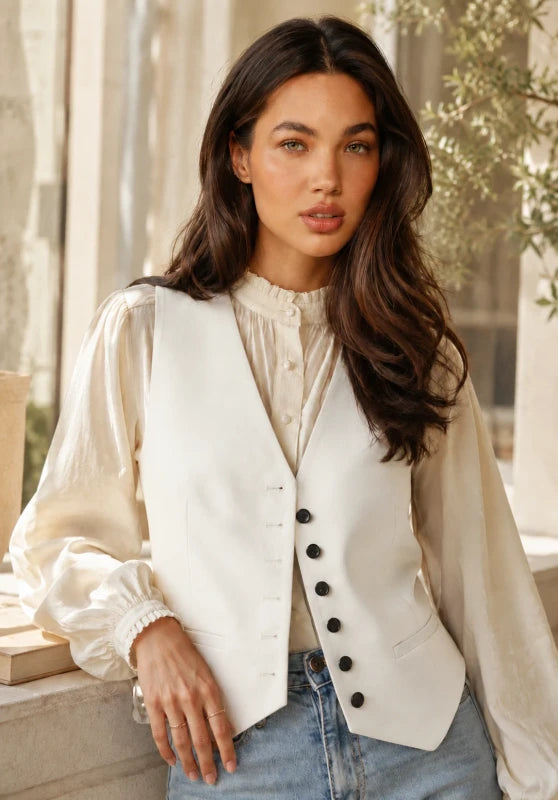 Women's ivory vest 