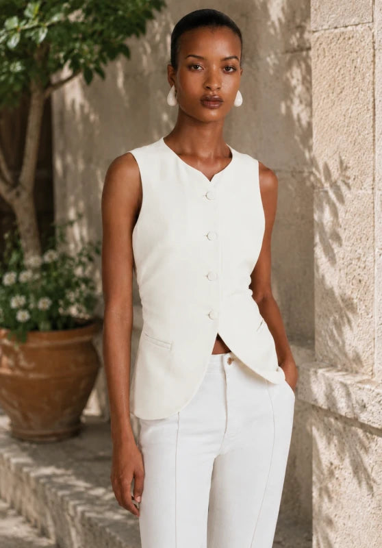 Women's ivory vest 