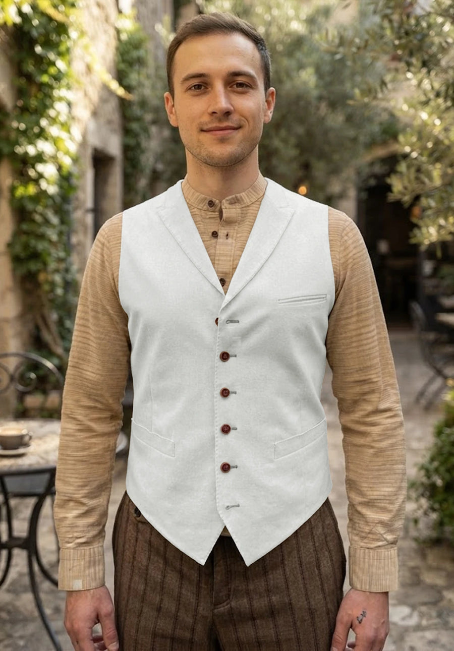 Men's ivory  vest