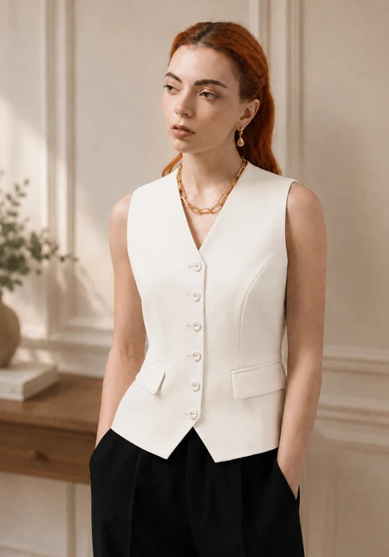 Women's ivory vest