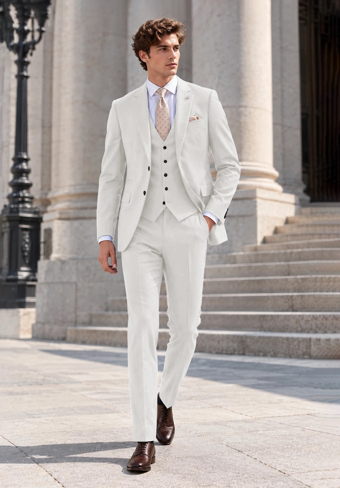 Men's ivory Suit