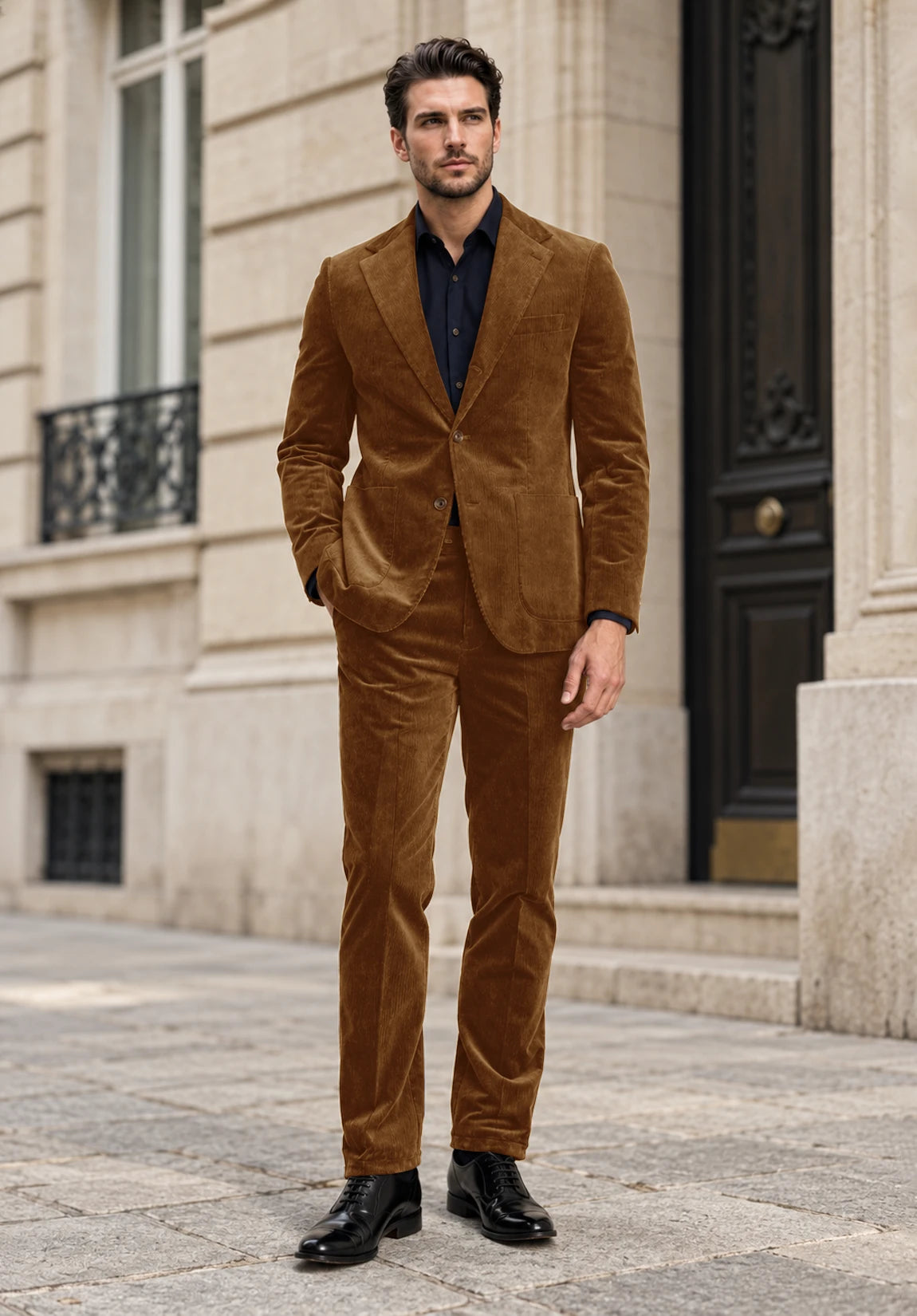 Men khaki Suit
