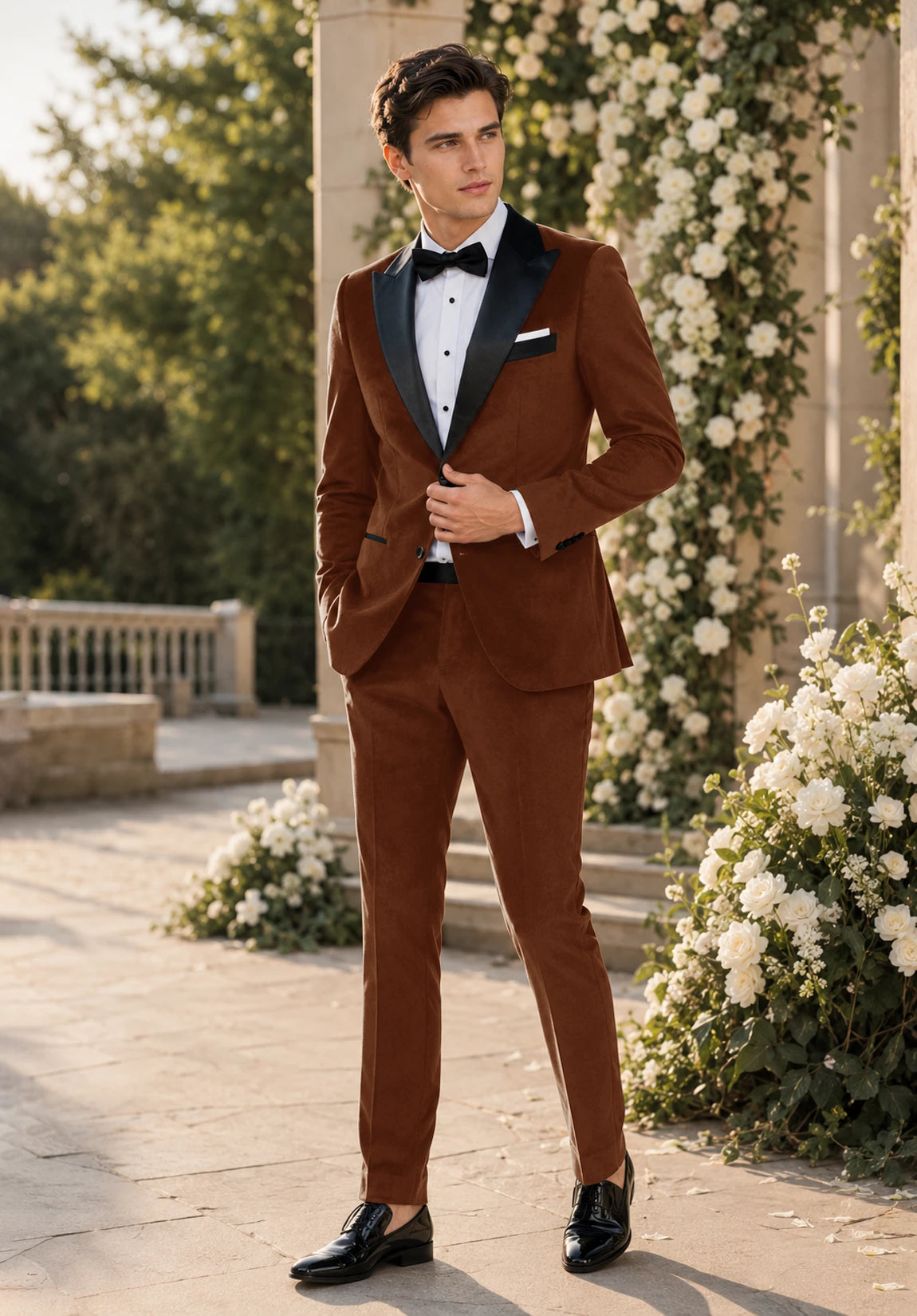 Men khaki Suit