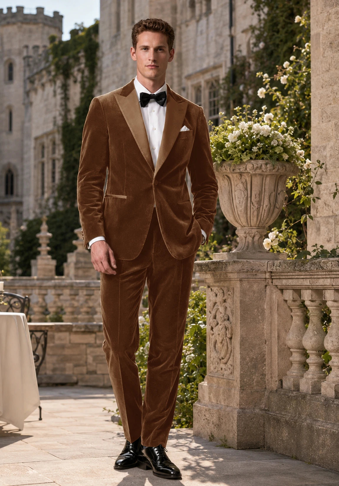 Men khaki Suit