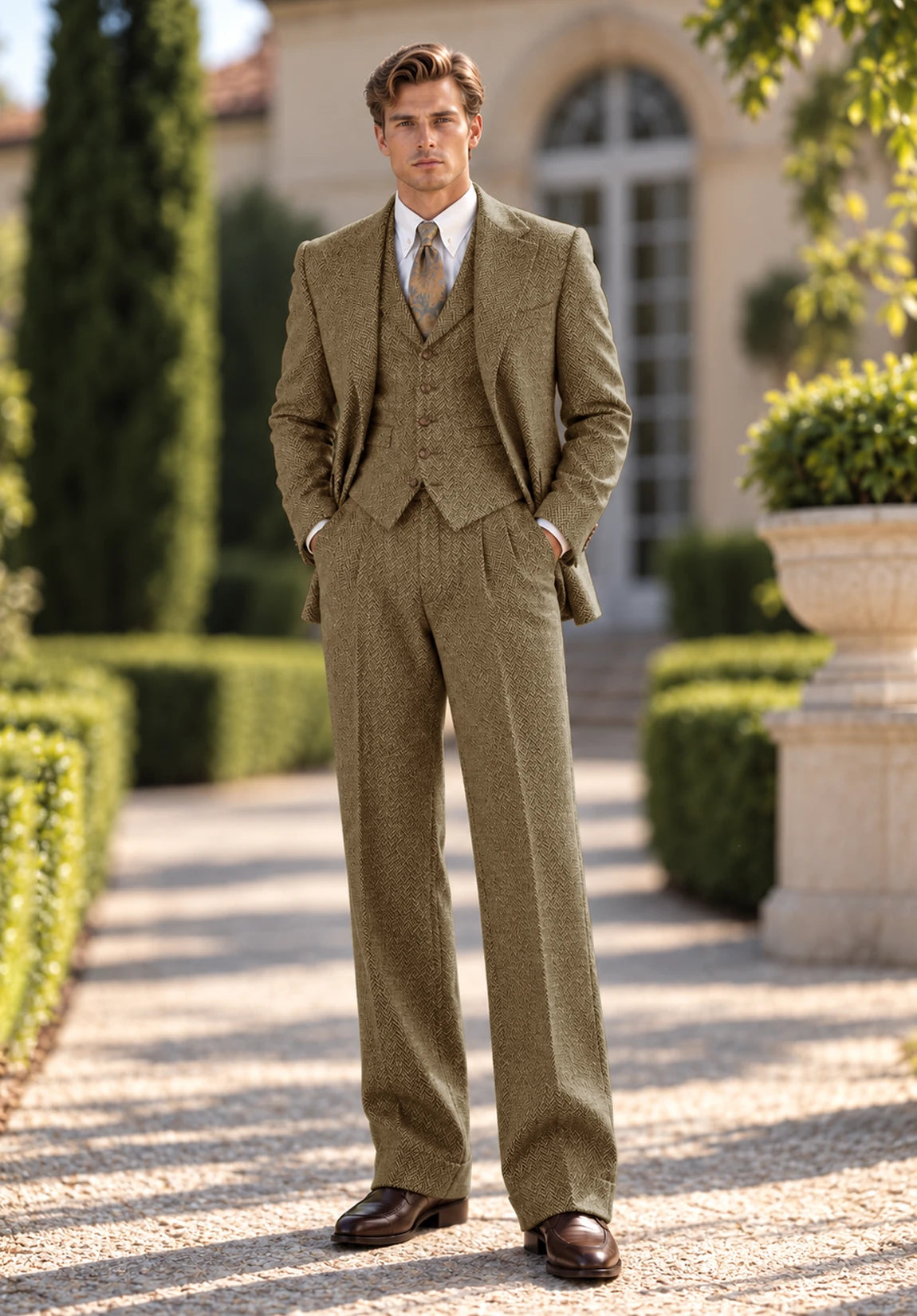 Men's khaki Suit