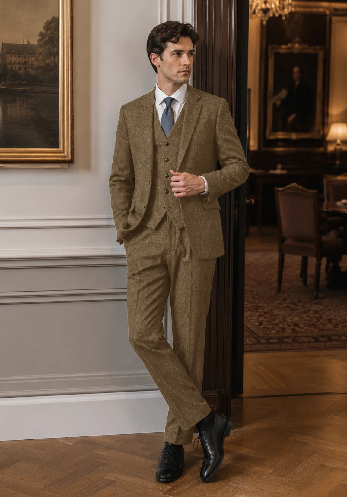 Men's khaki Suit