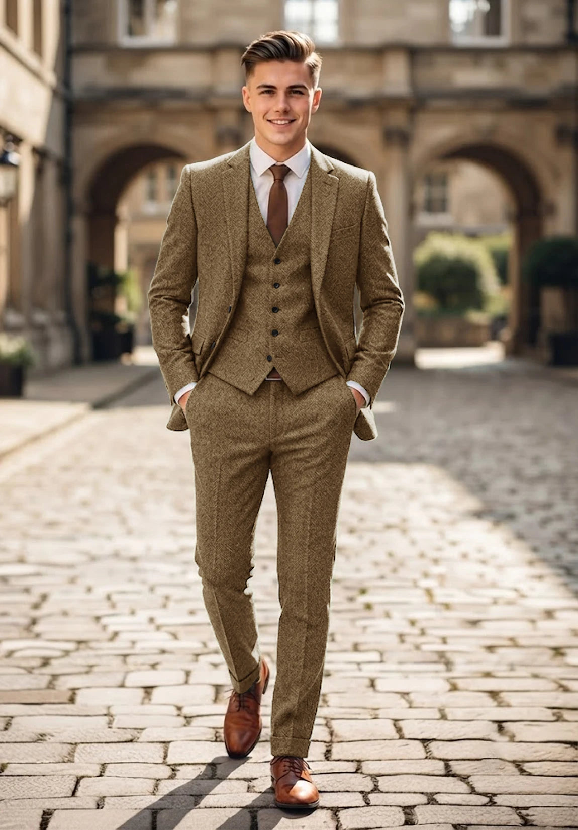 Men's khaki Suit