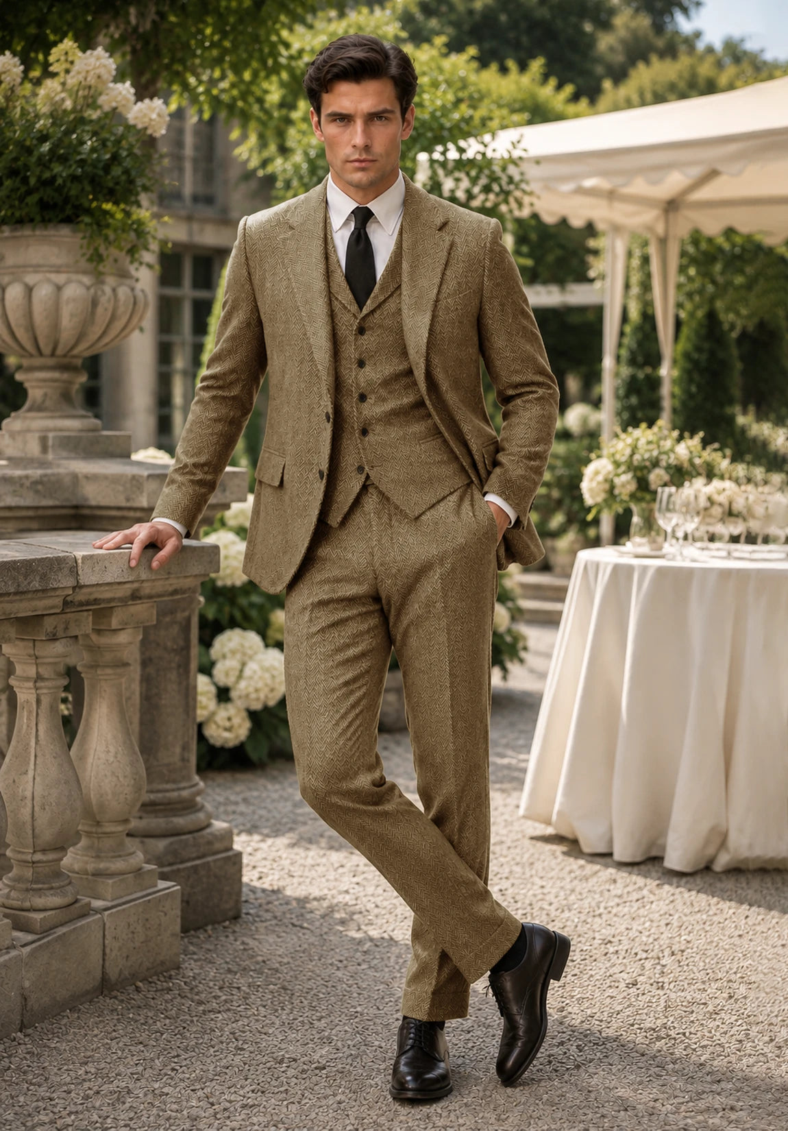 Men's khaki Suit