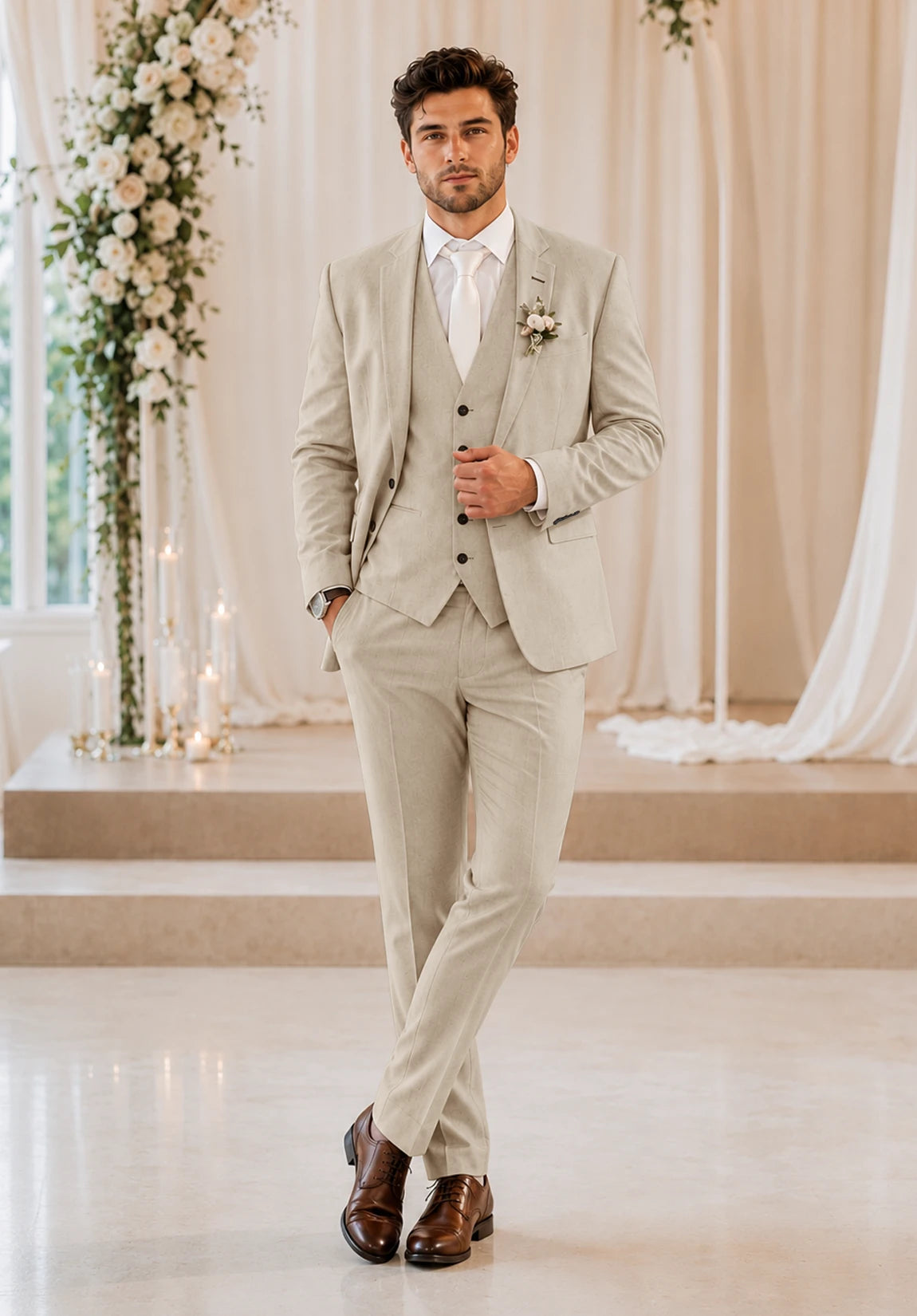 Men's khaki Suit