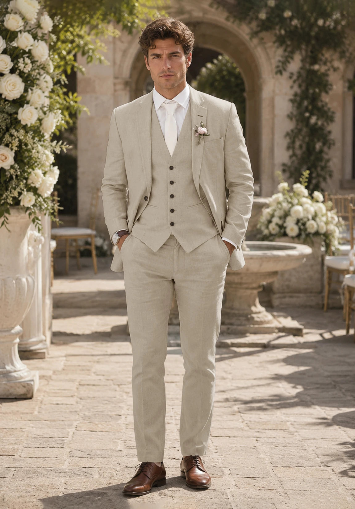 Men's khaki Suit