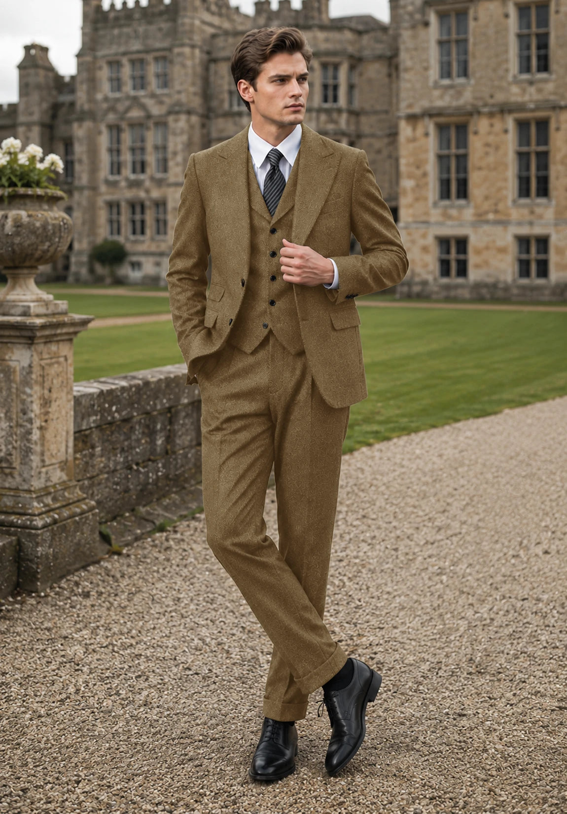 Men's khaki Suit