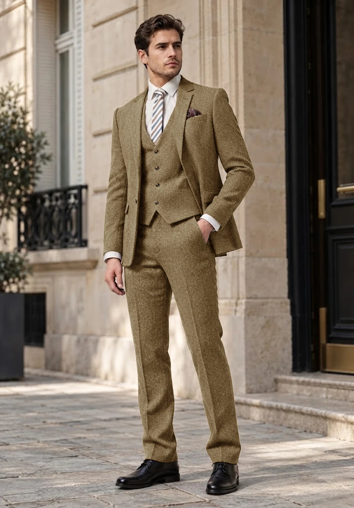 Men's khaki Suit