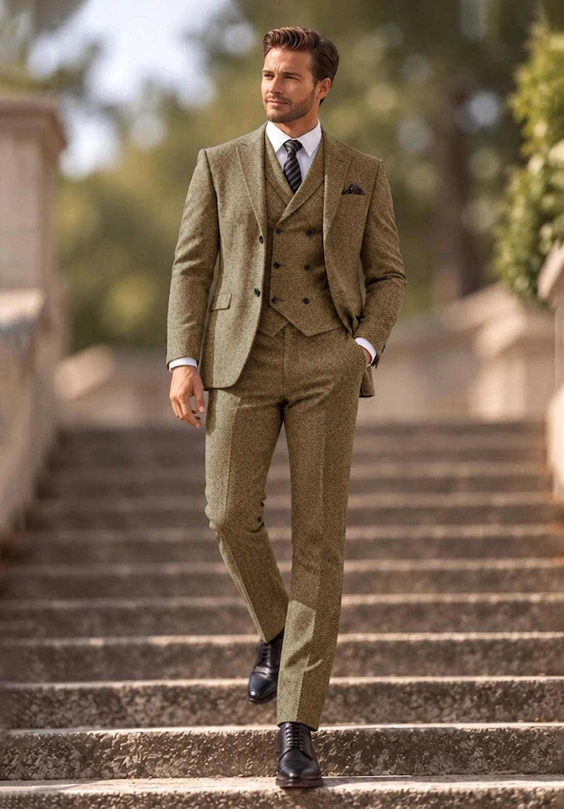Men's khaki Suit