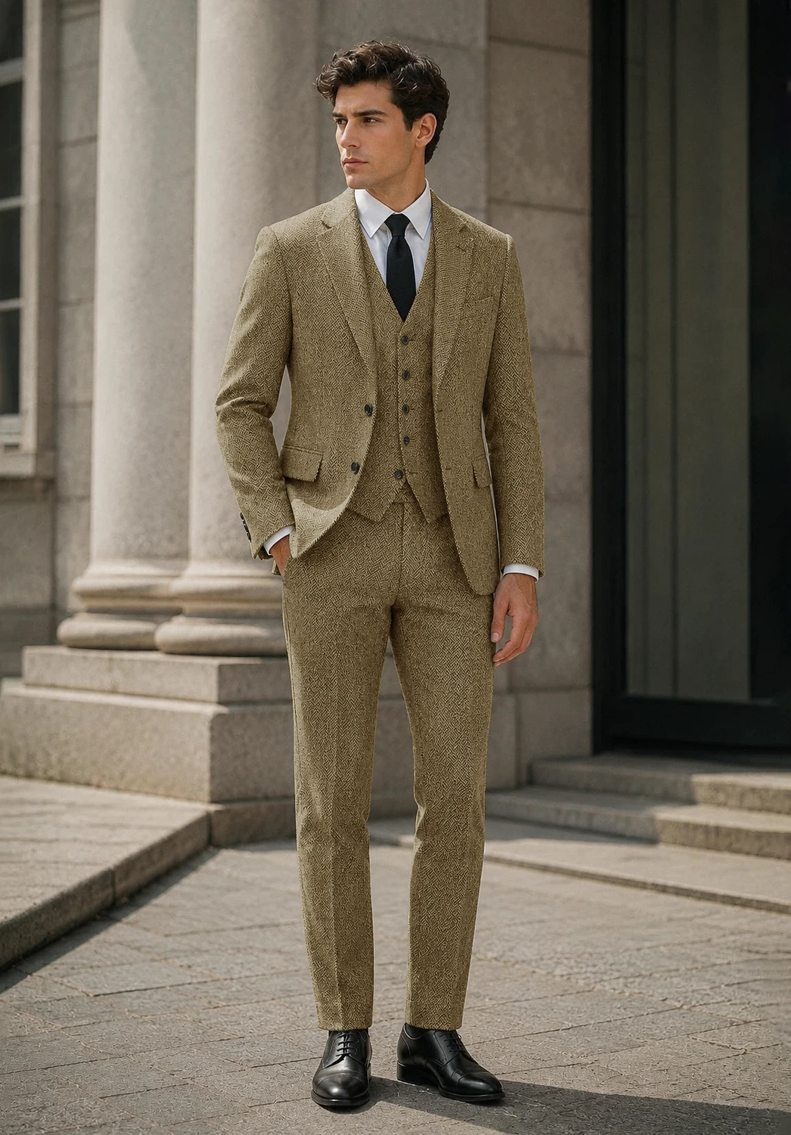 Men's khaki Suit