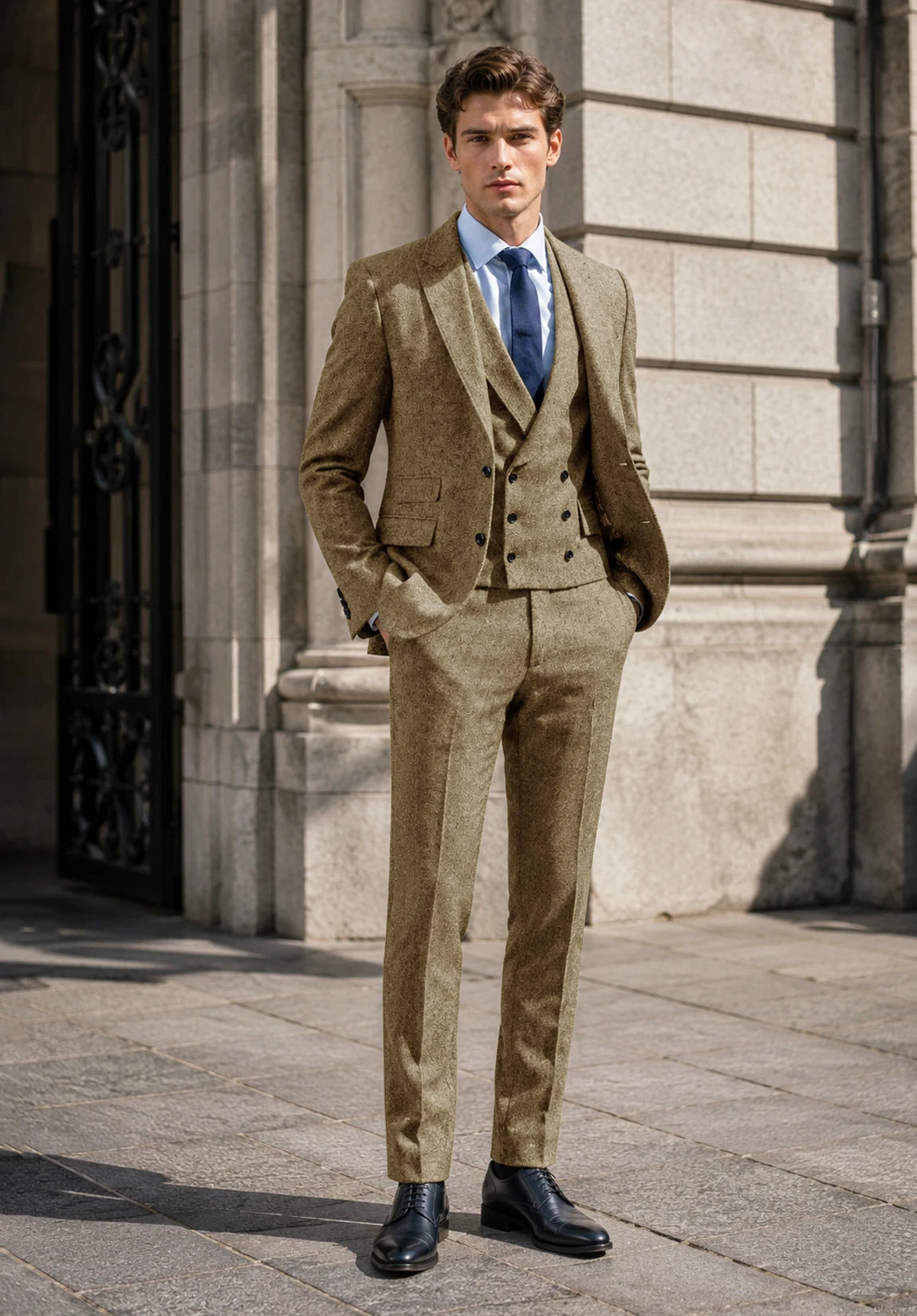 Men's khaki Suit