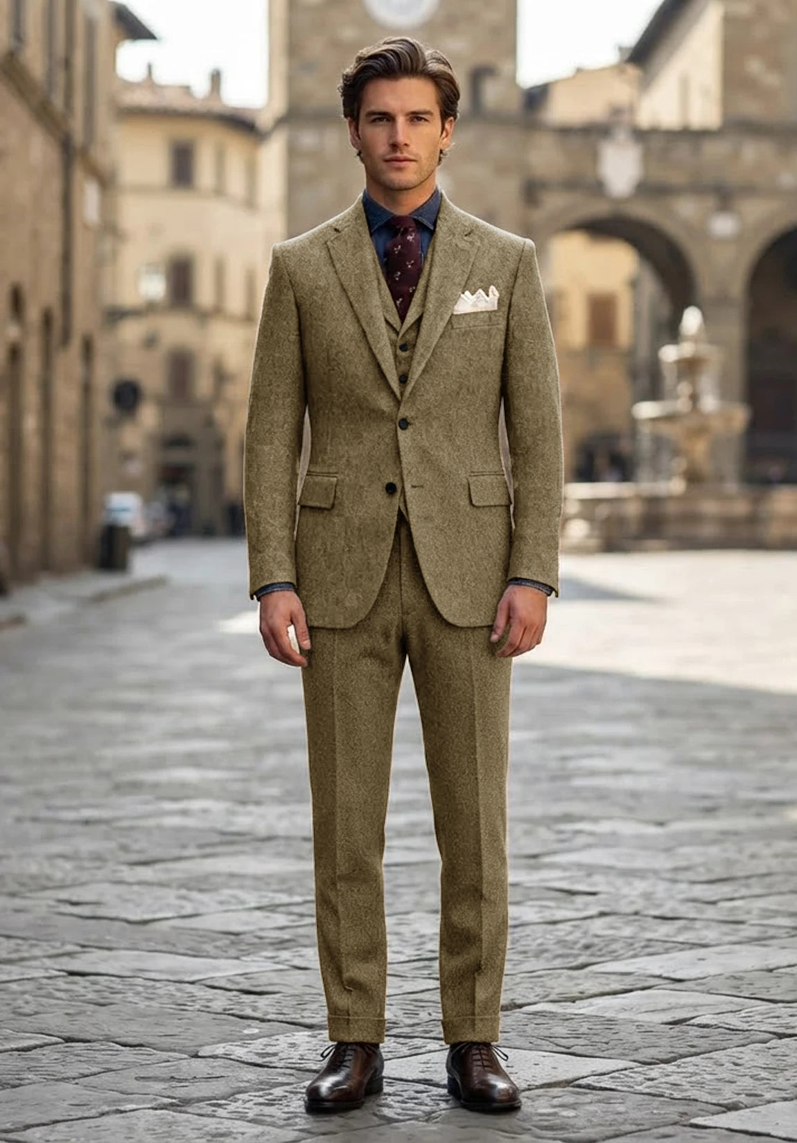 Men's khaki Suit