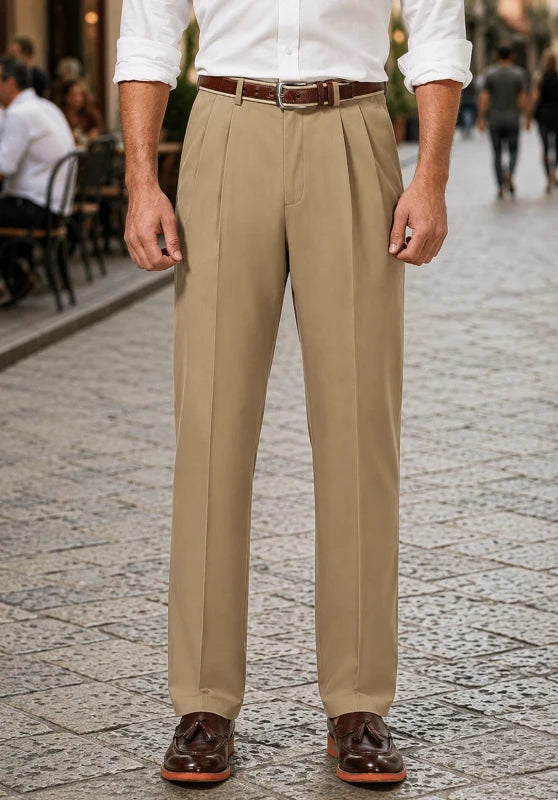 men khaki dress pants
