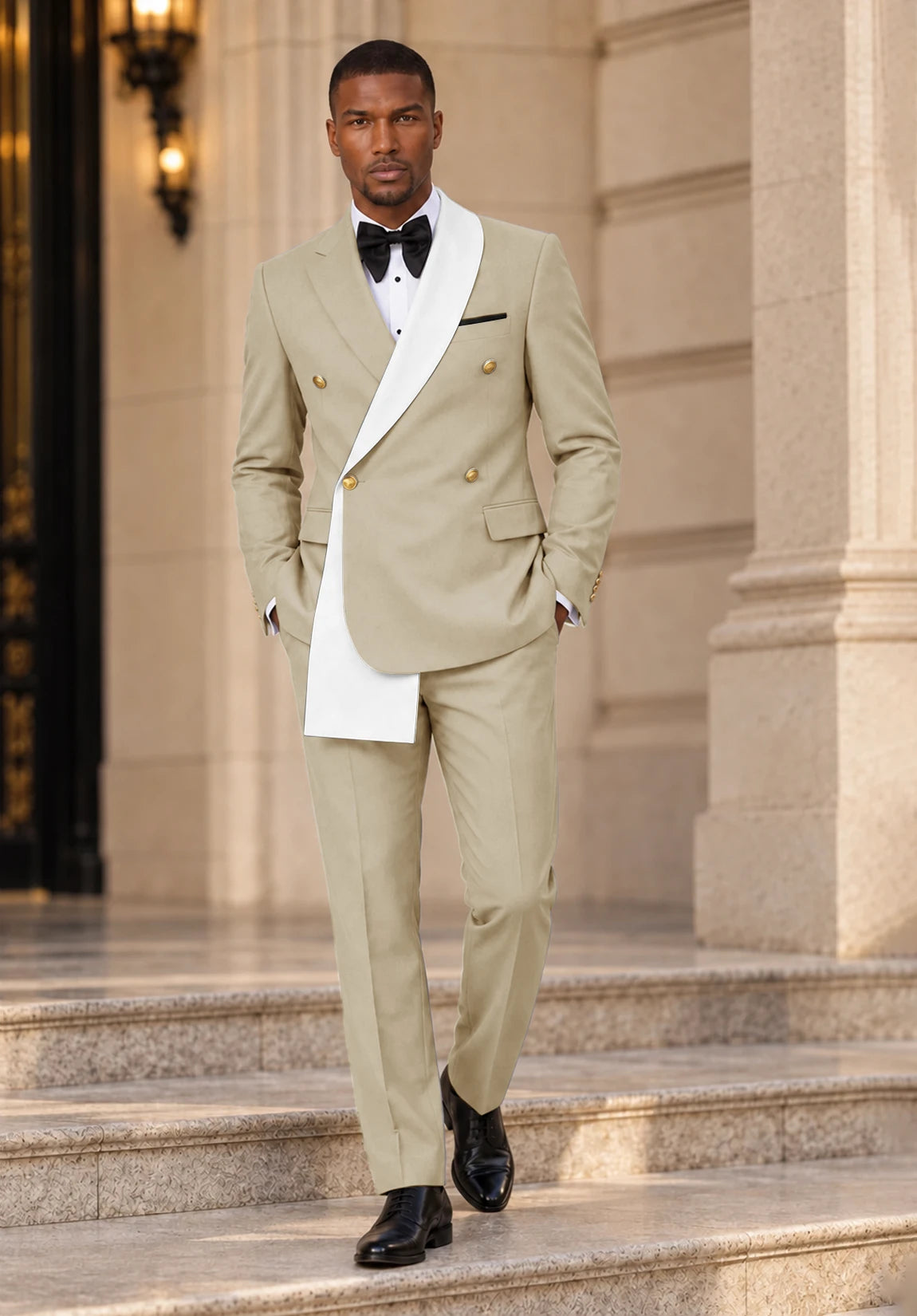 Men khaki Suit