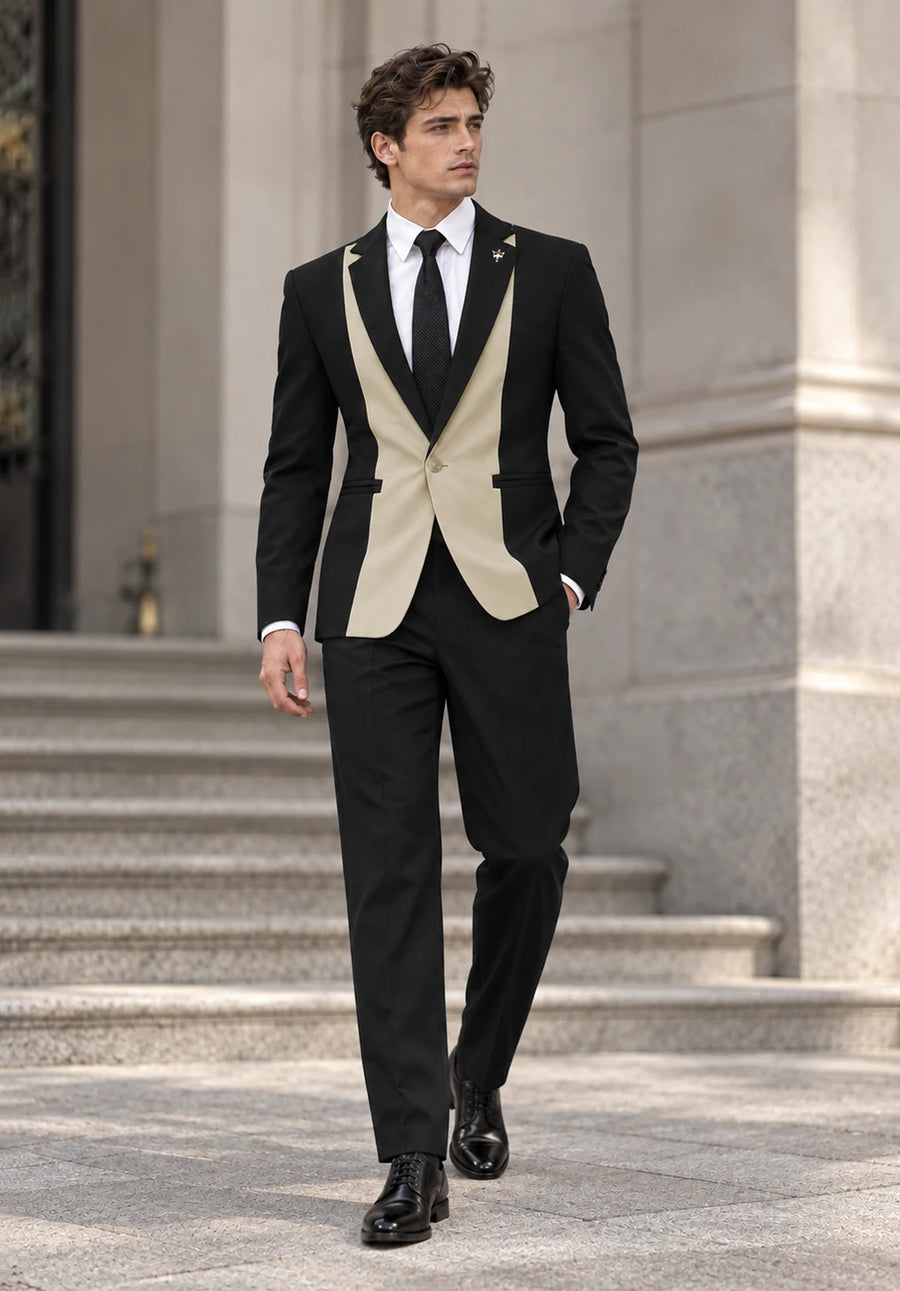 Men khaki Suit