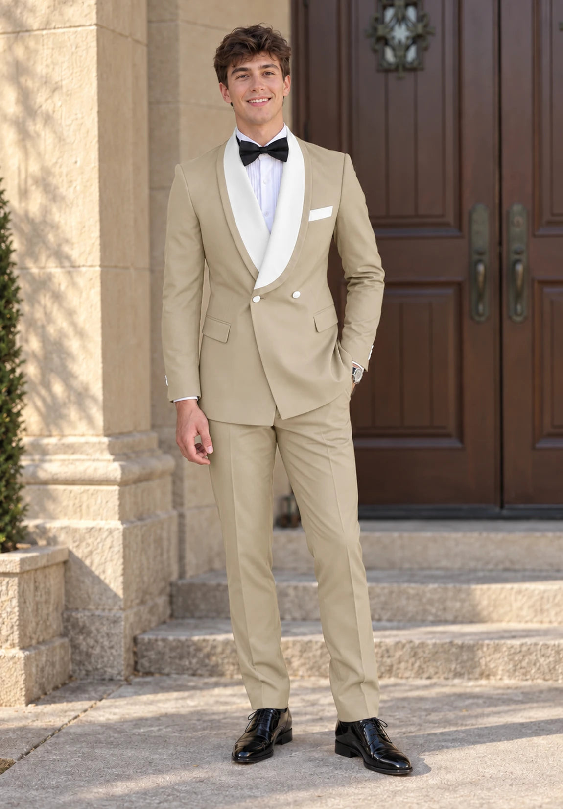 Men khaki Suit