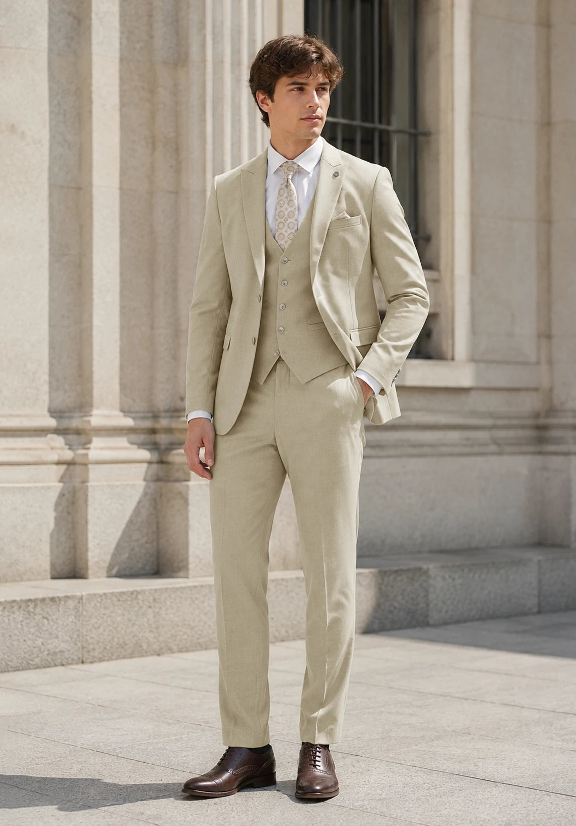 Men's khaki Suit