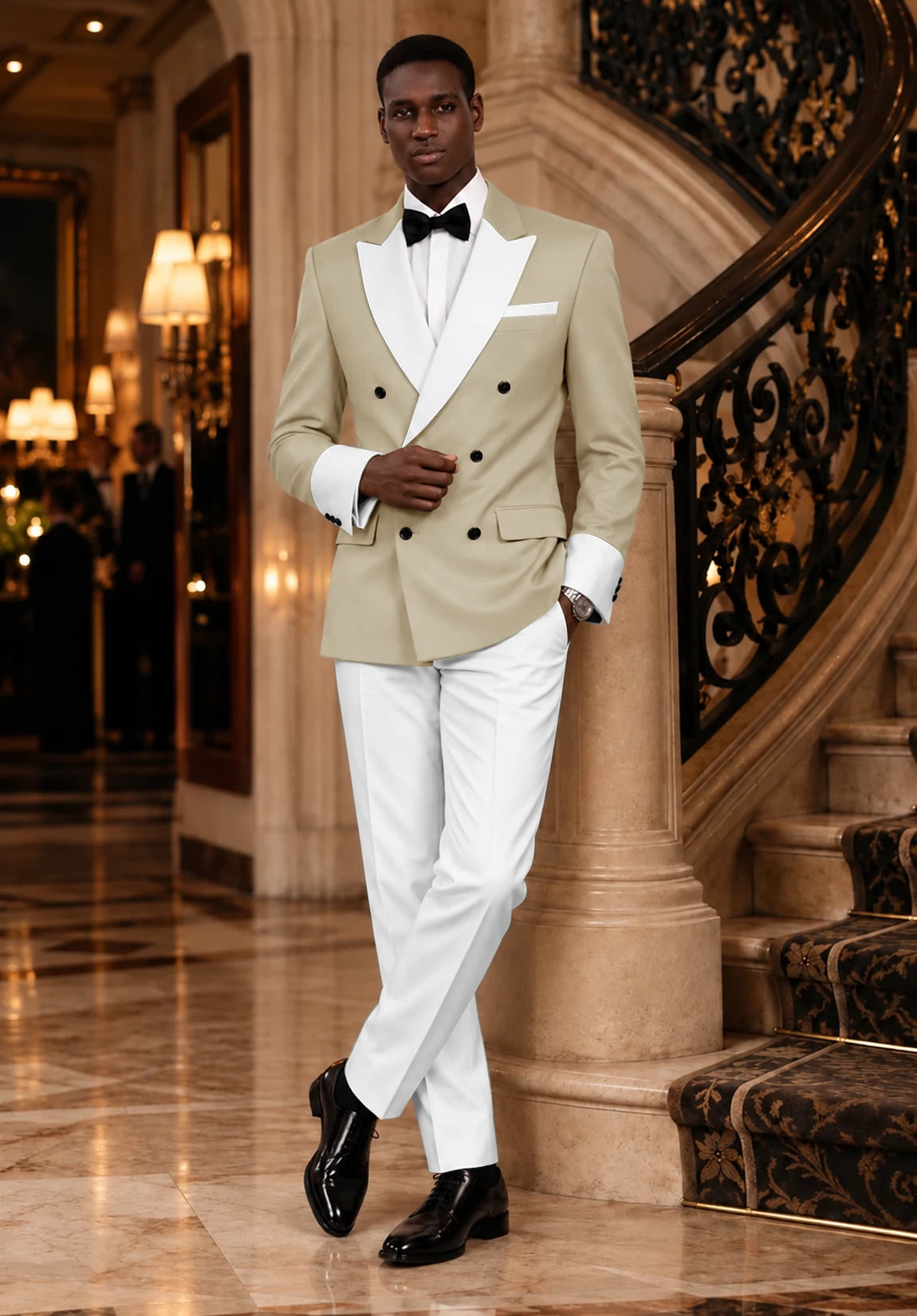 Men khaki Suit