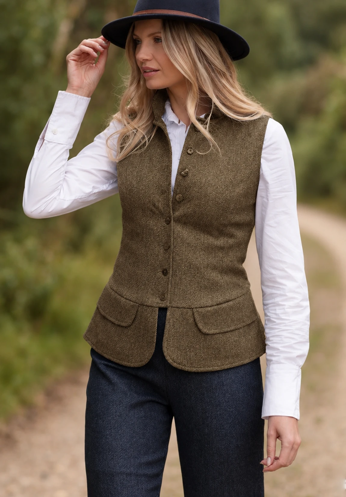 Women Tweeed Vest