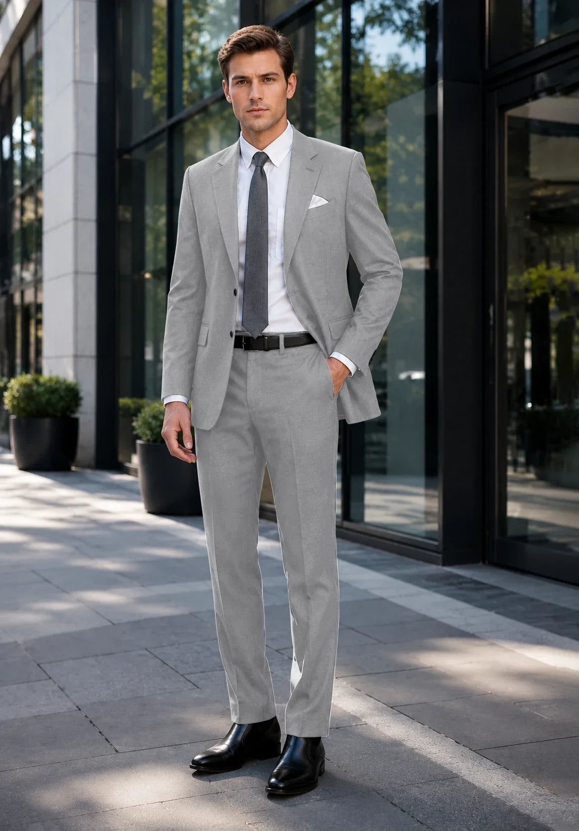 Men grey Suit