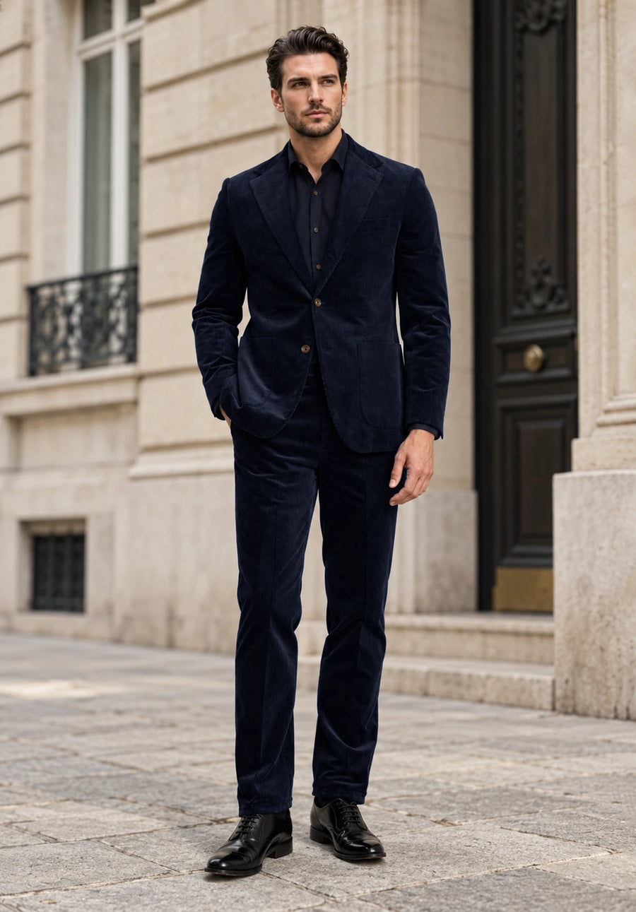 Men navy Suit