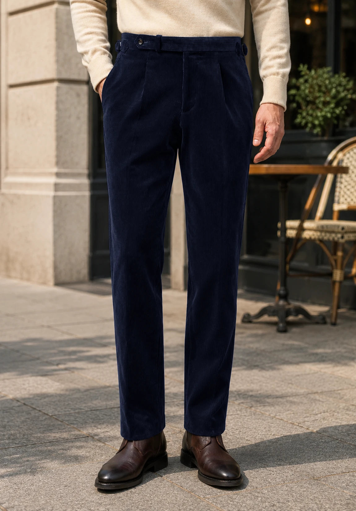 Men's navy pants