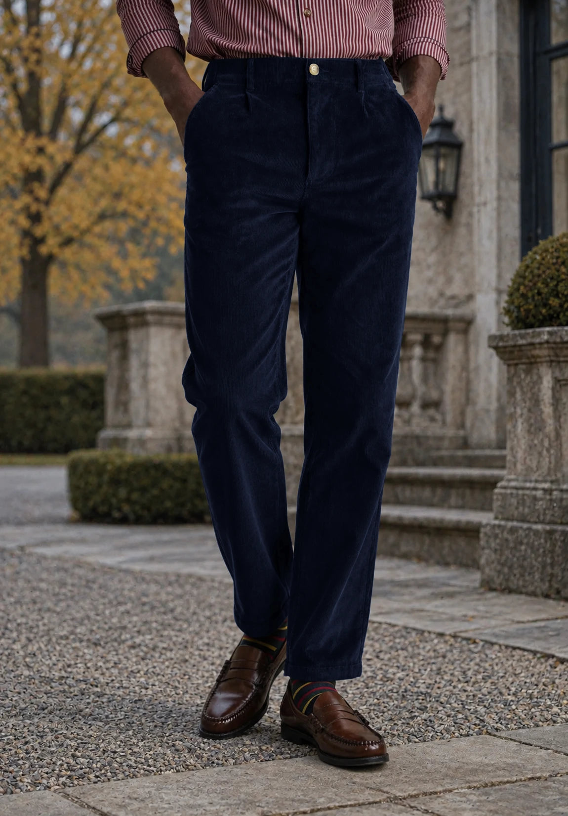 Men's navy pants