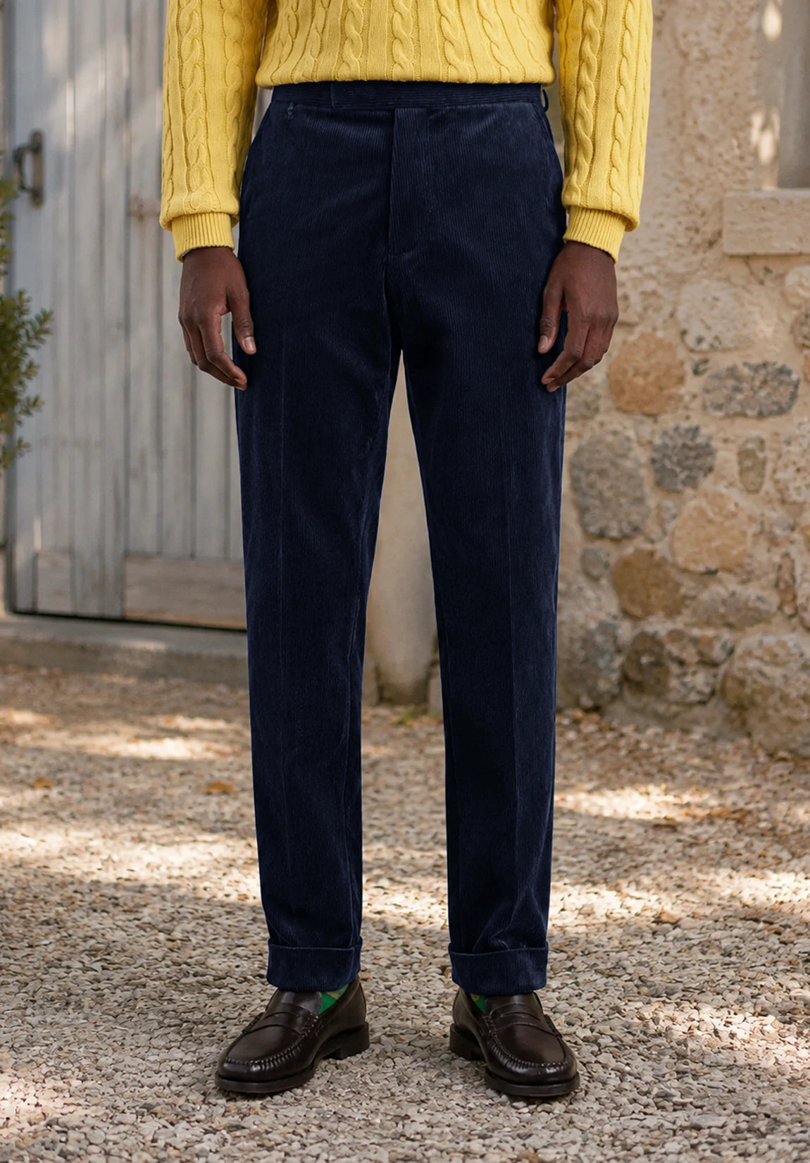 Men's navy pants