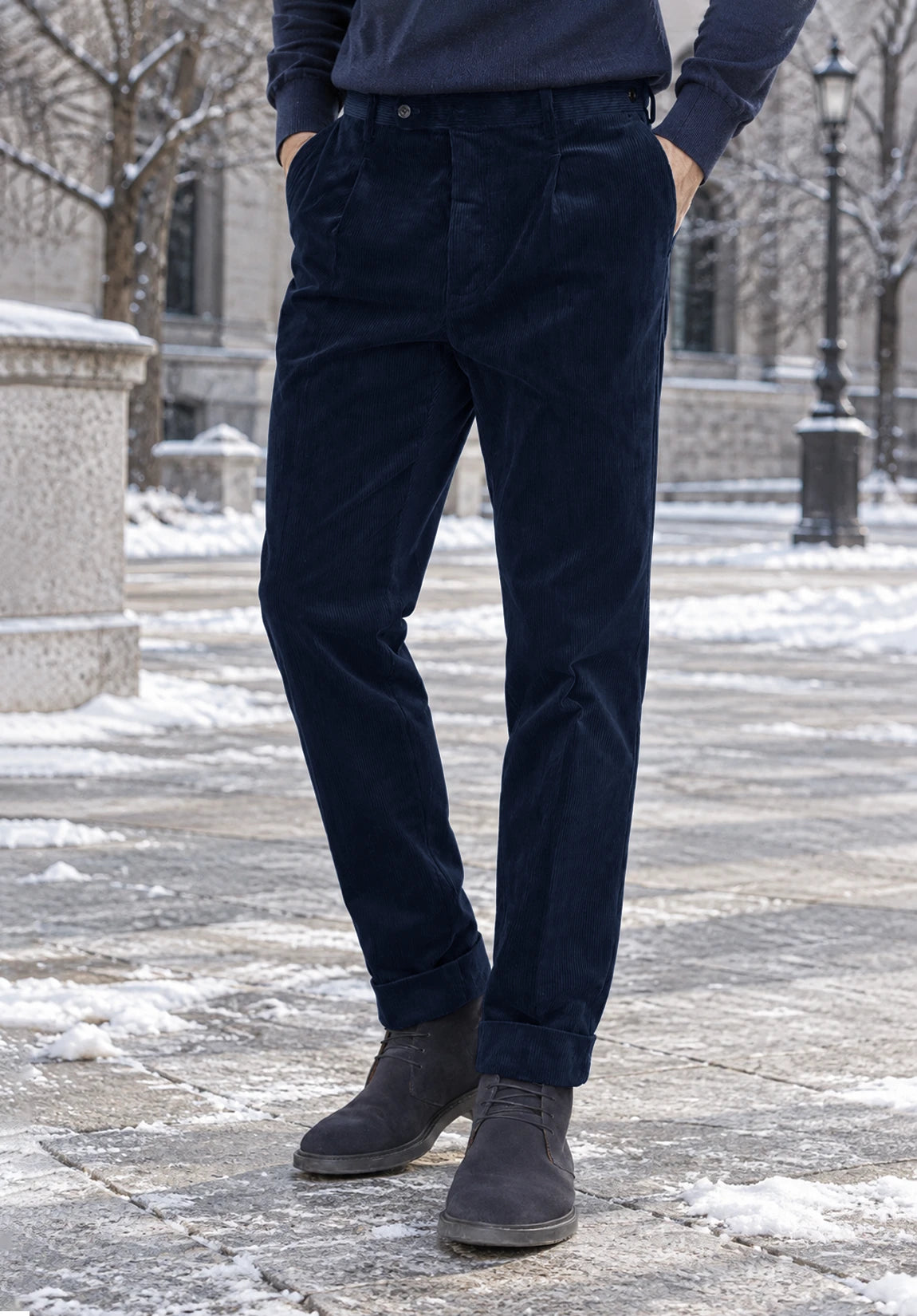 Men's navy pants