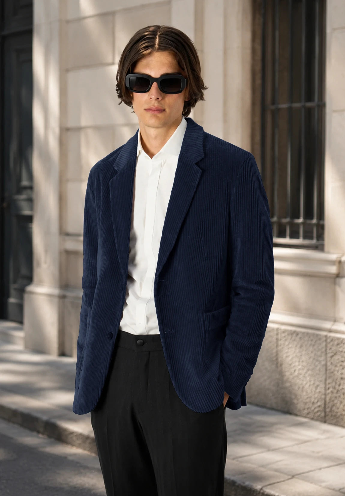 Men's navy corduroy jacket