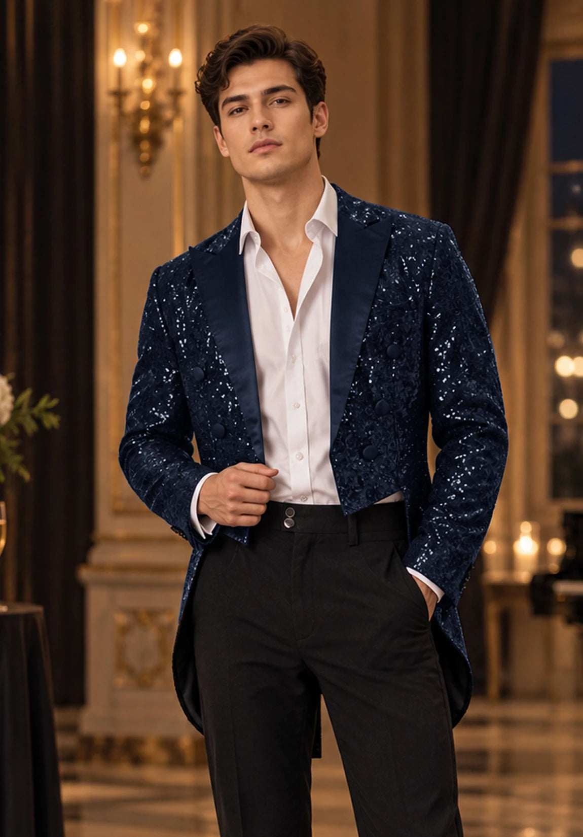 Men's navy jacket