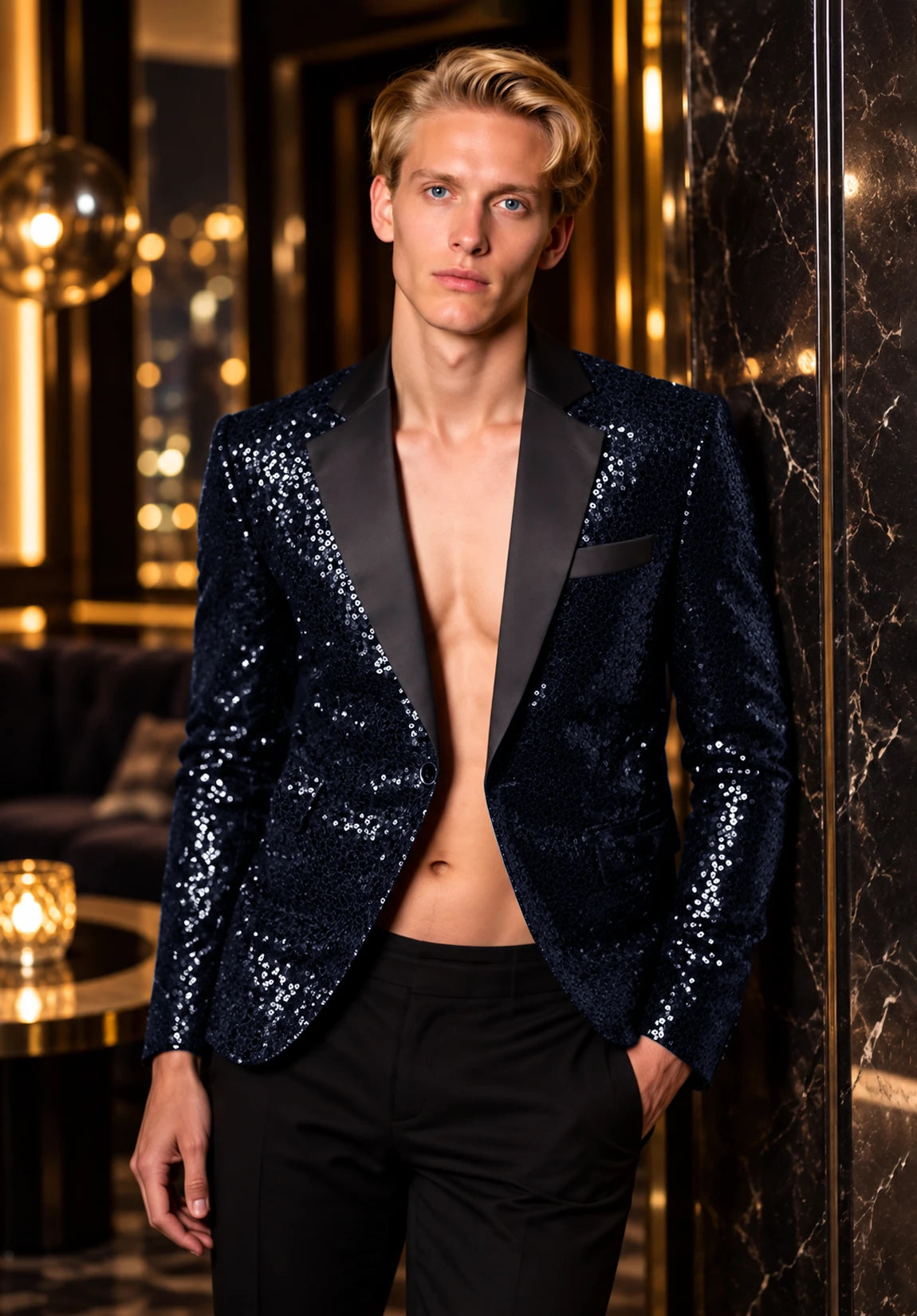 Men's navy jacket