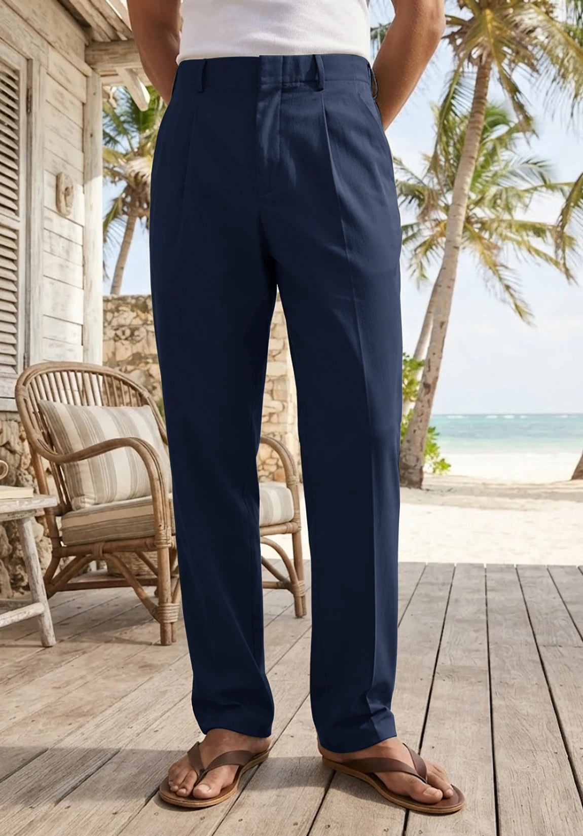 Men's navy pants