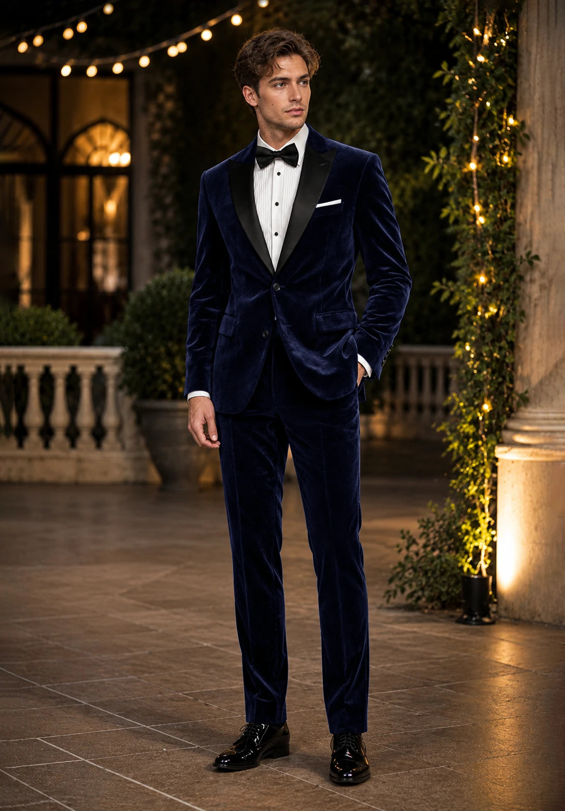 Men navy Suit