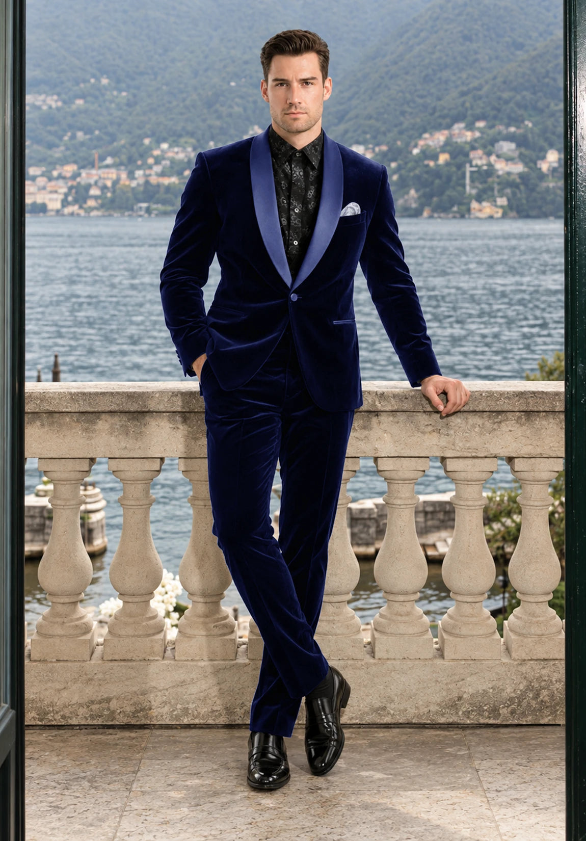 Men navy Suit