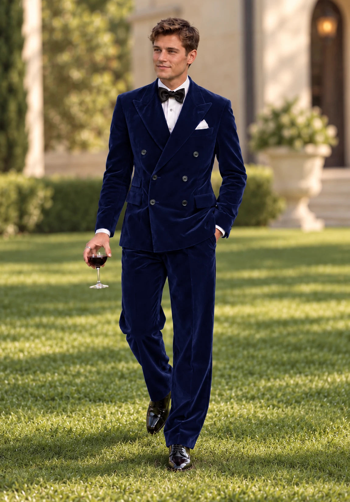 Men navy Suit