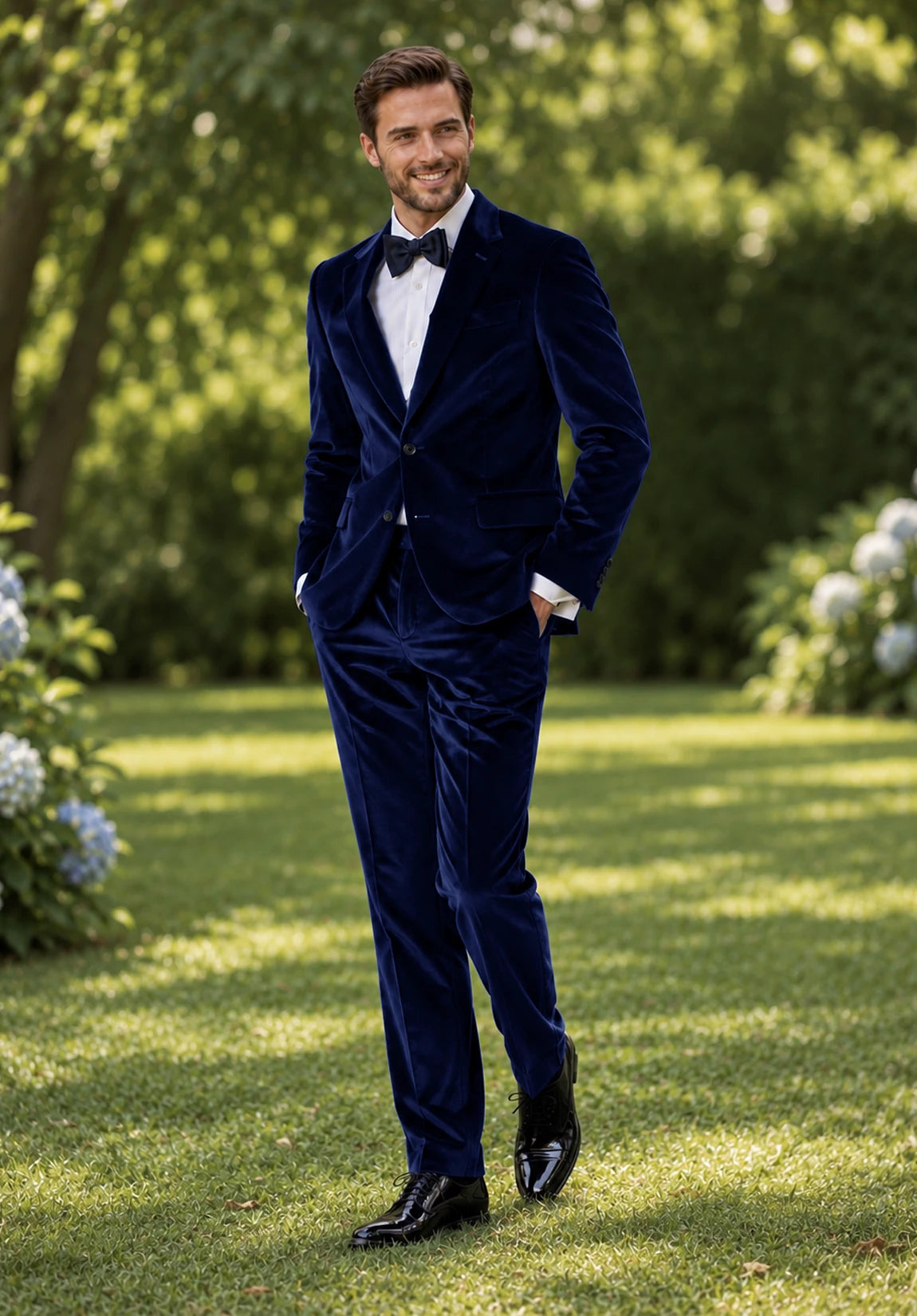 Men navy Suit