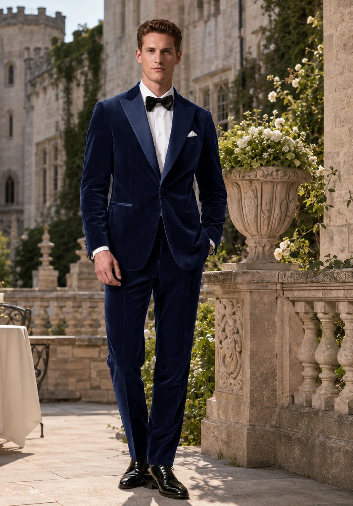 Men navy Suit