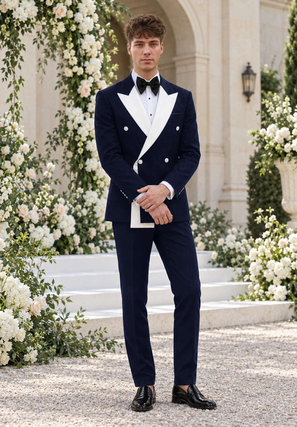 Men navy Suit