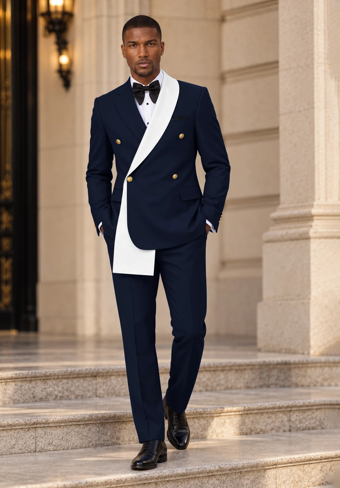 Men navy Suit