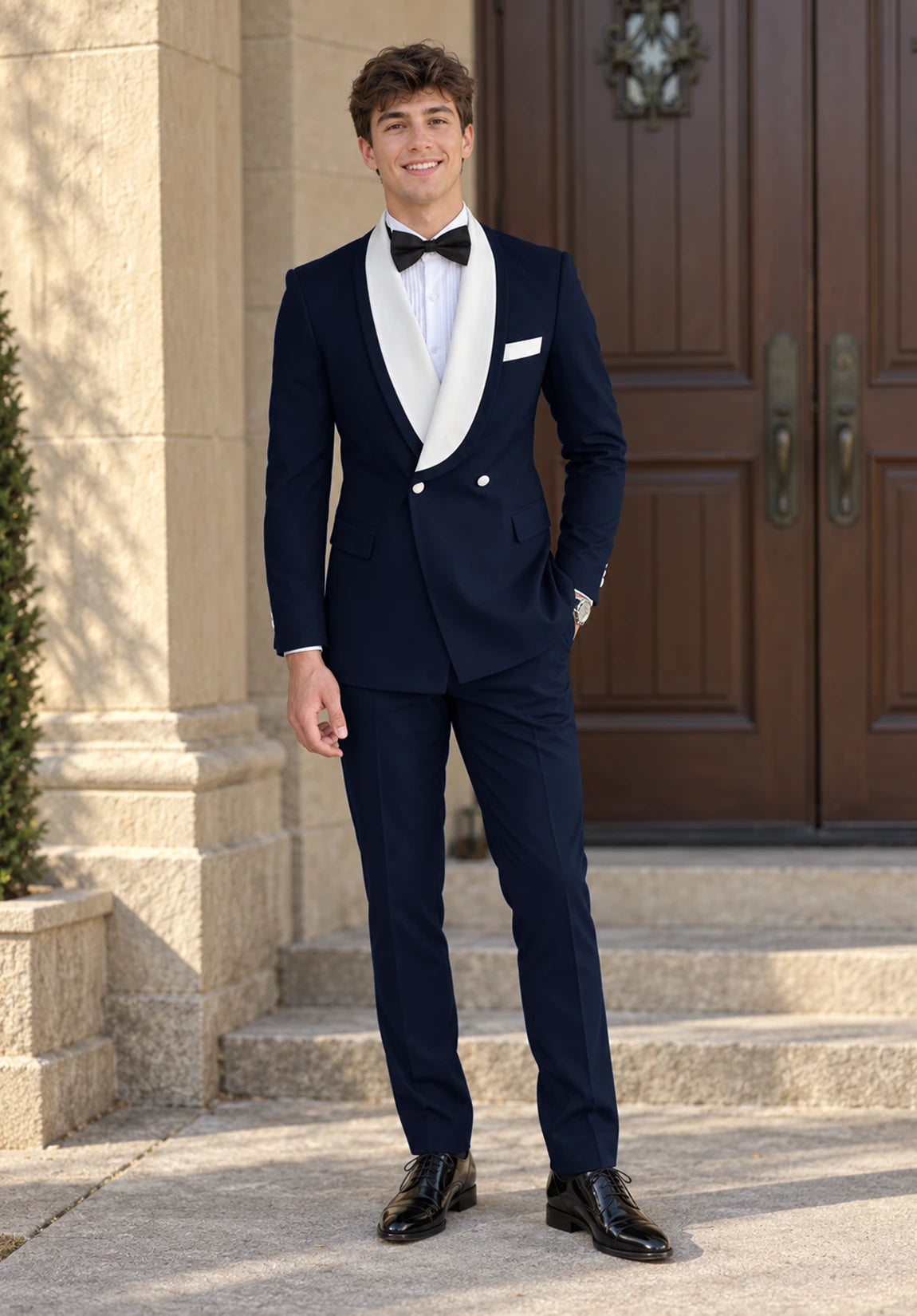 Men navy Suit