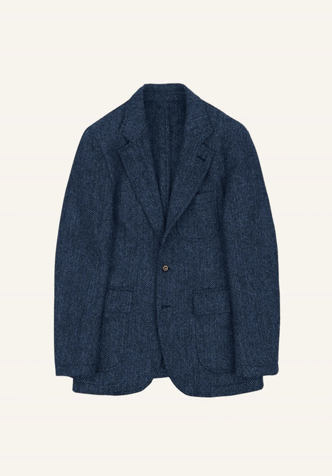 Men's navy herringbone jacket