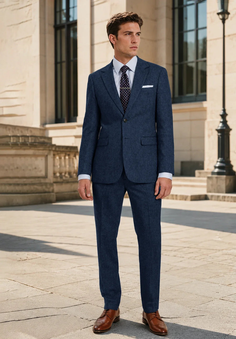 Men navy Suit