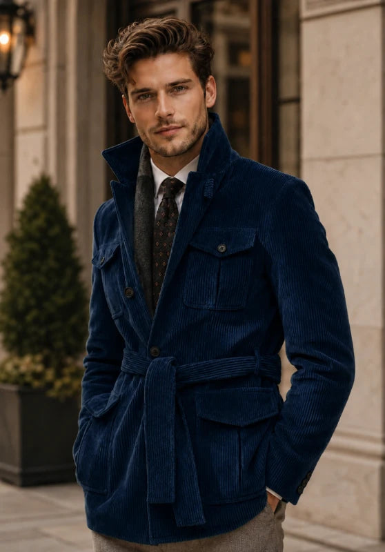 Men's navy corduroy jacket